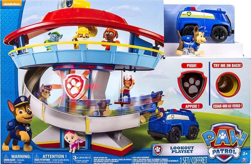 Paw Patrol Щенячий патруль Lookout Play Set База спасателей, свет и звук 666007/20129291 20129291 фото