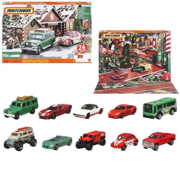 Новорічний Адвент календар Matchbox Хот Вілс Hot Wheels Advent Calendar Mattel HLH04 фото