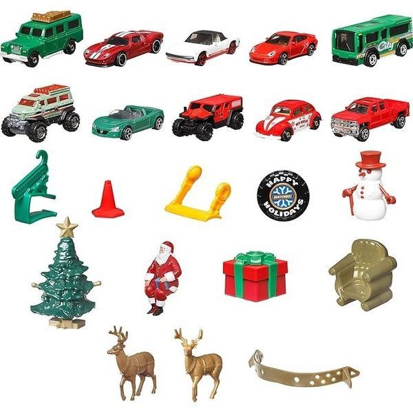 Новорічний Адвент календар Matchbox Хот Вілс Hot Wheels Advent Calendar Mattel HLH04 фото