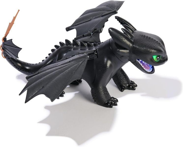 Інтерактивна іграшка Dragons "Як приборкати дракона" Беззубик зі світлом та звуком Приборкай та тренуй 20151575 фото