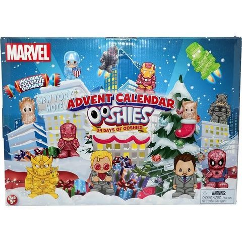 Marvel Advent Calendar - Новогодний Адвент-календарь супер-героев 24 фигурки Ooshies 23296 23296 фото