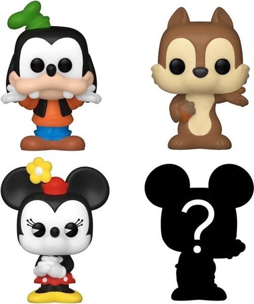 FUNKO Bitty POP серии Дисней S1 4шт Goofy, Chip, Minnie Mouse And Mystery Minifigure Surprise 76340 фото