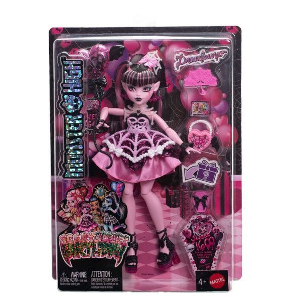 Monster High Scary Sweet Birthday Draculaura Страшно-сладкий день рождения Дракулауры Кукла Монстер Хай JBG74 фото