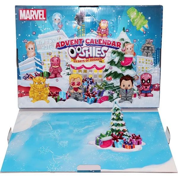 Marvel Advent Calendar - Новогодний Адвент-календарь супер-героев 24 фигурки Ooshies 23296 23296 фото