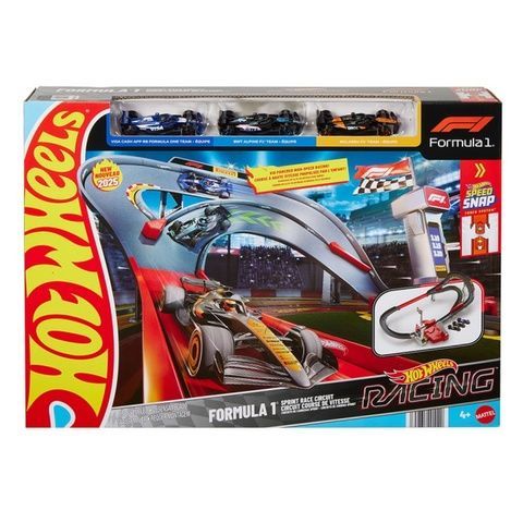 Hot Wheels Игровой набор Трасса для гонки Formula 1 с 3 машинками JDY15 фото