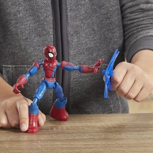 Гибкая фигурка Человек-паук Бенди Spiderman Bend and flex 15 см Hasbro E7686 E7686 фото