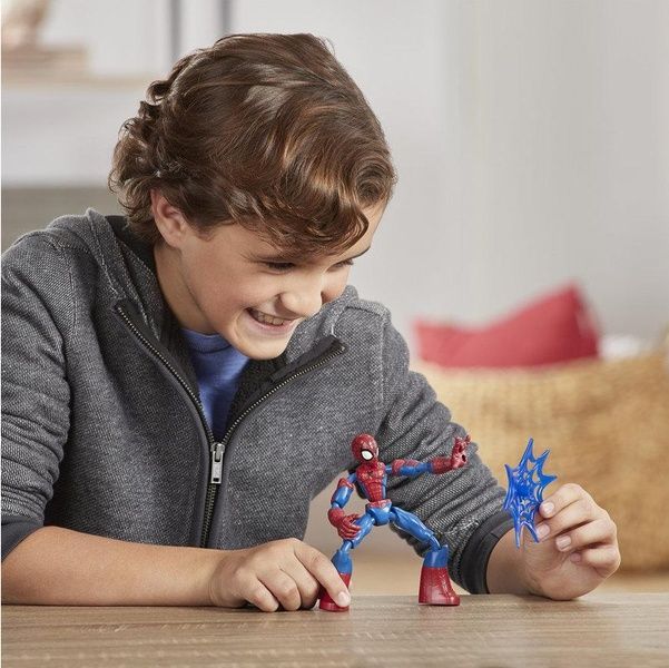 Гибкая фигурка Человек-паук Бенди Spiderman Bend and flex 15 см Hasbro E7686 E7686 фото