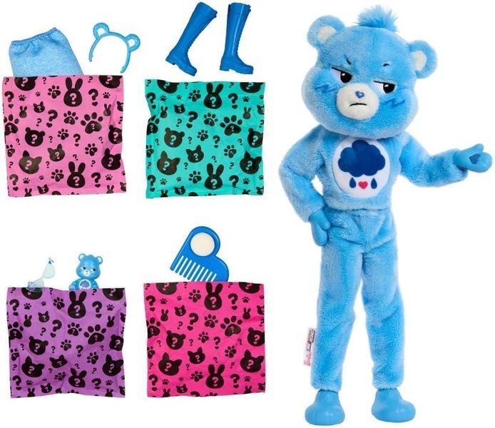 ​Кукла Barbie Cutie Reveal Care Bears Мишка Ворчун JCN96 фото