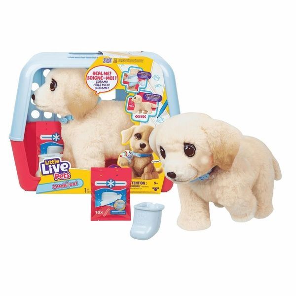 Интерактивная игрушка Moose Little Live Pets Dog Ouchies щенок Лабрадор "Ой болит" со звуками и реакциями 26679 фото