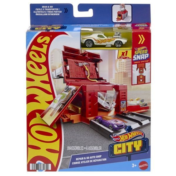 Игровой набор Hot Wheels City Играй и мчи "Скоростная автомастерская" JHL43 фото