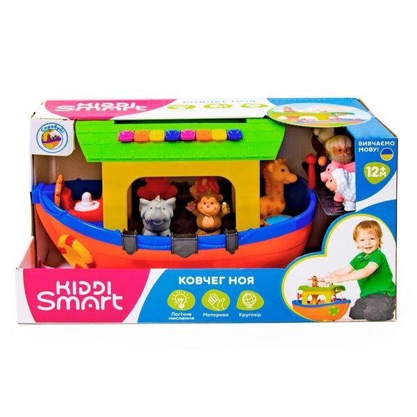 Игровой набор KIDDI SMART &ldquo;Ковчег Ноя&rdquo; 063404 | Музыкальный корабль с фигурками животных, звуки и стишки, 1&ndash;4 года 63404 фото