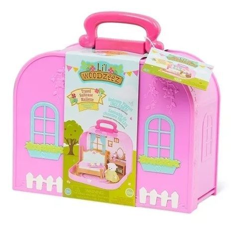 Игровой набор Li'l Woodzeez Кейс фиолетовый Спальня с аксессуарами WZ6598Z WZ6598Z фото