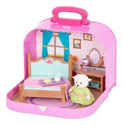 Игровой набор Li'l Woodzeez Кейс фиолетовый Спальня с аксессуарами WZ6598Z WZ6598Z фото