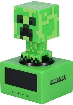 Детский настольный будильник часы Minecraft Paladone Creeper 16см майнкрафт Крипер 43484 фото