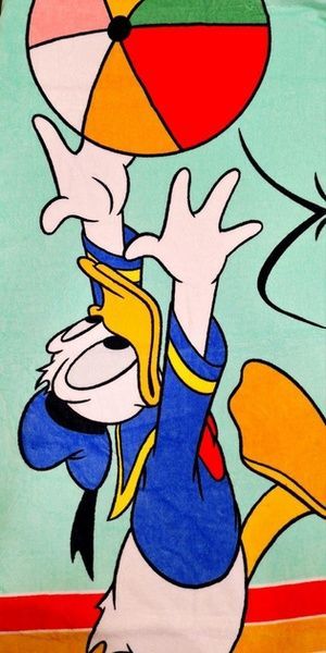Disney Детское махровое полотенце для пляжа и бассейна Donald Duck, 75x150 864244 фото