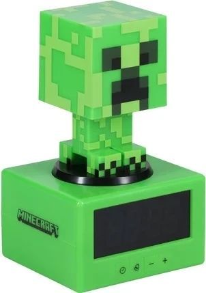 Детский настольный будильник часы Minecraft Paladone Creeper 16см майнкрафт Крипер 43484 фото