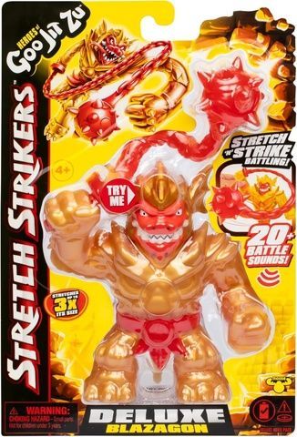 Goo Jit Zu Stretch Strikers Deluxe Blazagon Стретч-тянучка Делюкс Блейзагон игровая фигурка гуджитсу 123646 123646 фото
