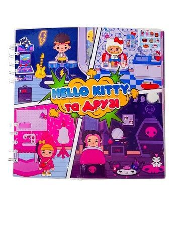 Развивающая книга альбом липучки ТОКА БОКА Hello Kitty и друзья 202444 фото