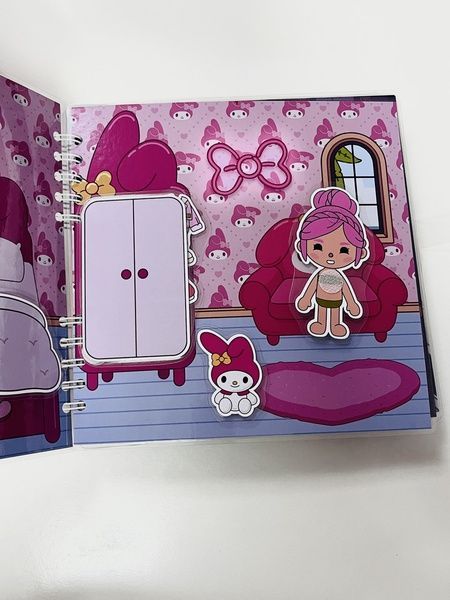Развивающая книга альбом липучки ТОКА БОКА Hello Kitty и друзья 202444 фото