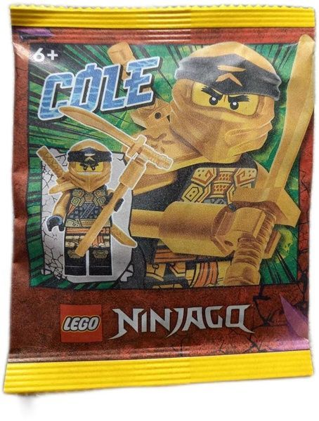Lego Ninjago Golden Dragon Cole with Dual Gold Weapons: эксклюзивные мини фигурки коллекционные конструктор Зо 892295 фото