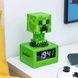 Детский настольный будильник часы Minecraft Paladone Creeper 16см майнкрафт Крипер 43484 фото 2