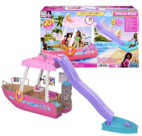 Ігровий набір Barbie Dream Boat корабель з гіркою та басейном для ляльок Барбі HJV37 фото