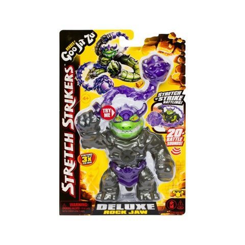 Goo Jit Zu Stretch Strikers Deluxe Rock Jaw Стретч-тянучка Делюкс Рок Джо игровая фигурка гуджитсу 123647 123647 фото