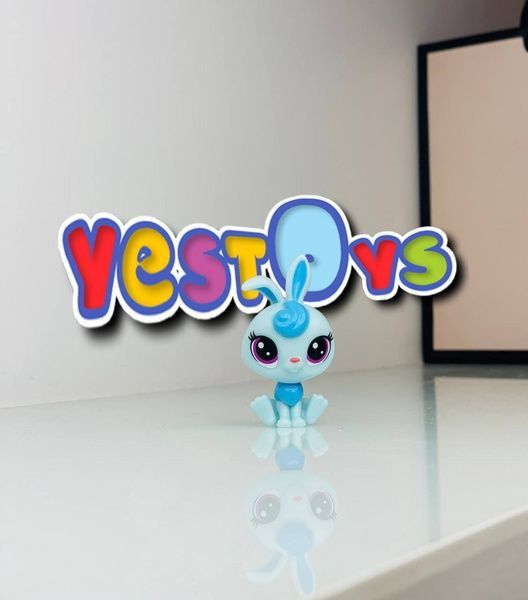 Littlest Pet Shop BUNNY - Фігурка Літл Пет Шоп Зайчик білий і блакитний Маленький зоомагазин Hasbro 2201456 2201456 фото