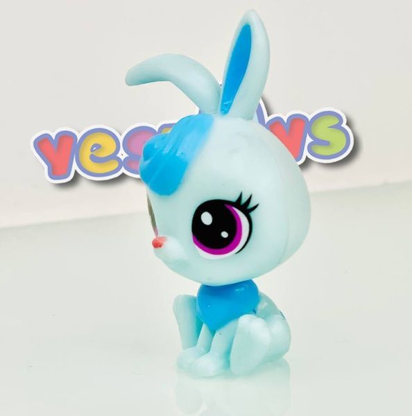 Littlest Pet Shop BUNNY - Фігурка Літл Пет Шоп Зайчик білий і блакитний Маленький зоомагазин Hasbro 2201456 2201456 фото