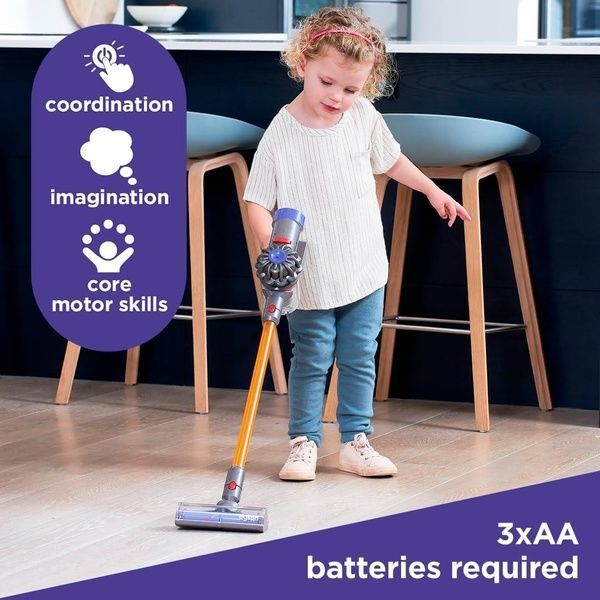 Детский игрушечный пылесос Casdon Dyson Cordless Vacuum 68750 5011551006873 фото