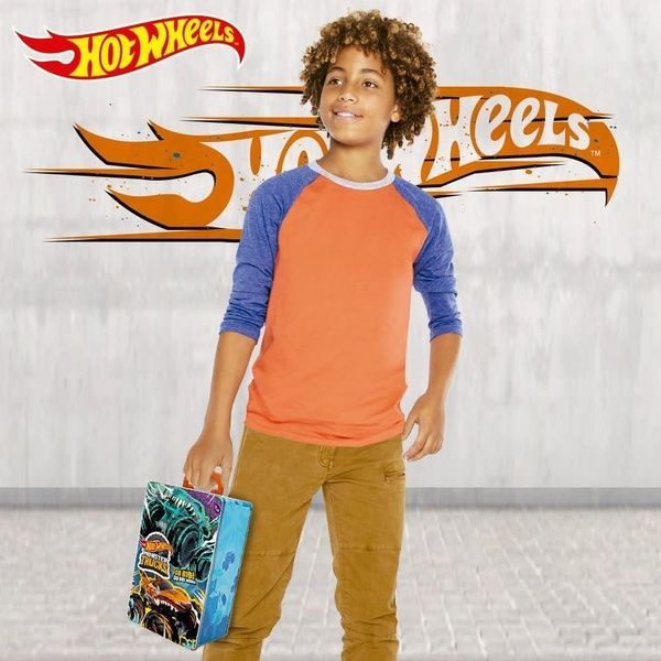 Hot Wheels металевий кейс для зберігання машинок Monster trucks HWCC21 фото