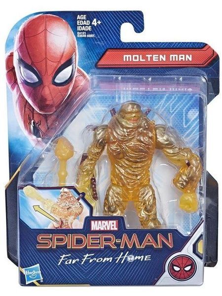 Фигурка из Spiderman Расплавленный человек Молтен с к/ф Человек-паук: Вдали от дома 15 см Hasbro E4121 E4121 фото