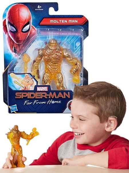 Фигурка из Spiderman Расплавленный человек Молтен с к/ф Человек-паук: Вдали от дома 15 см Hasbro E4121 E4121 фото