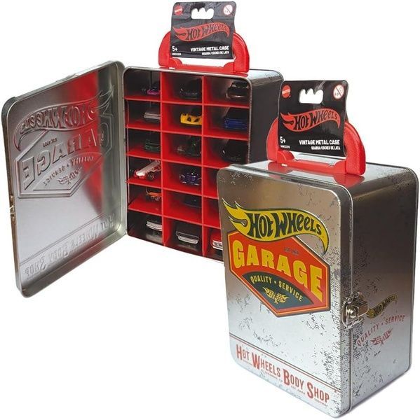 Hot Wheels металевий вінтажний кейс для зберігання машинок HWCC22S фото