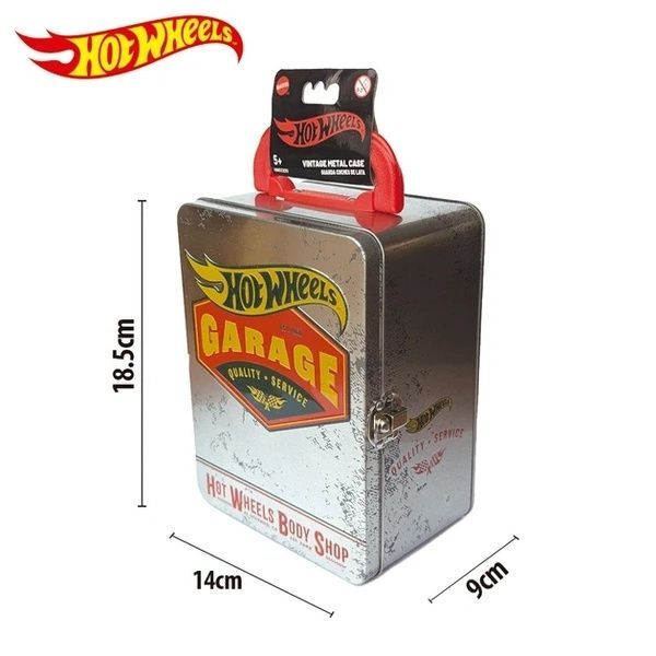 Hot Wheels металевий вінтажний кейс для зберігання машинок HWCC22S фото