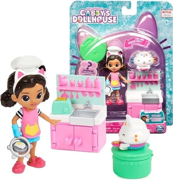 Игровой набор Gabby's Dollhouse Lunch & Munch Кукольный домик Габби Кухня с фигурками и аксессуарами 20130493/2 фото