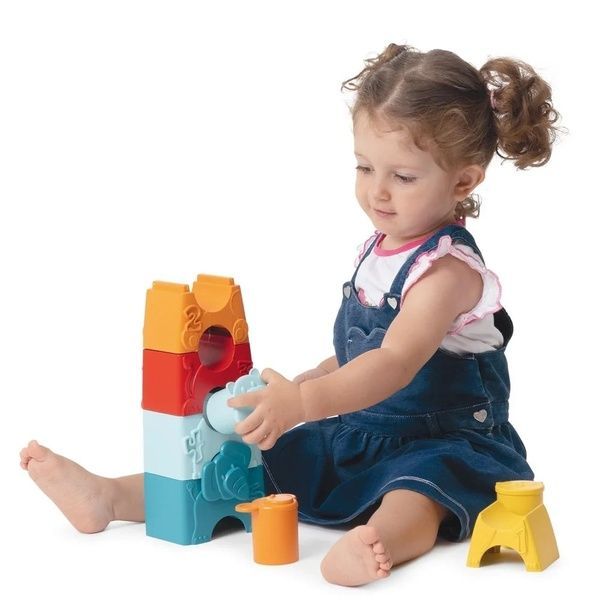 Chicco Іграшка-сортер пірамідка 2 в 1 Eco+ "Зоовежа" 11570 фото