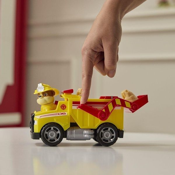 Paw Patrol Fire Rescue Rubble Щенячий патруль пожарная спасательная миссия спасательный автомобиль с водителем Кремез 681147061729 фото