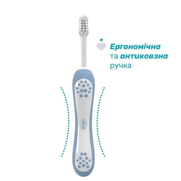 Chicco дорожный набор: зубная щетка + зубная паста (голубой) 12098.00 фото