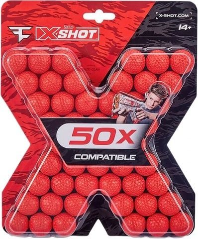 ZURU X Shot Набор шариков Chaos Faze 50 шт для бластеров 36506 фото