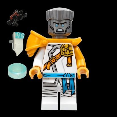 Мініфігурка колекційна LEGO Ninjago 892173 Zane Golden Ninja Мініфігурка Зейна з &laquo;Володаря гори&raquo; з закидувачем лука Лего Ніндзяго 892173 фото