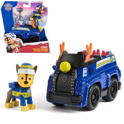 Paw Patrol Holiday Cruiser Chase Щенячий патруль спасательный полицейский крейсер автомобиль с водителем Чейз 20153731 фото