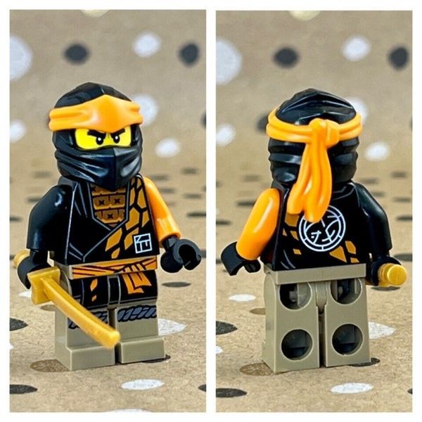 Lego Ninjago Golden Dragon Cole with Gold Weapons: эксклюзивная коллекционная мини фигурка Коул с золотым оруж 892290 фото