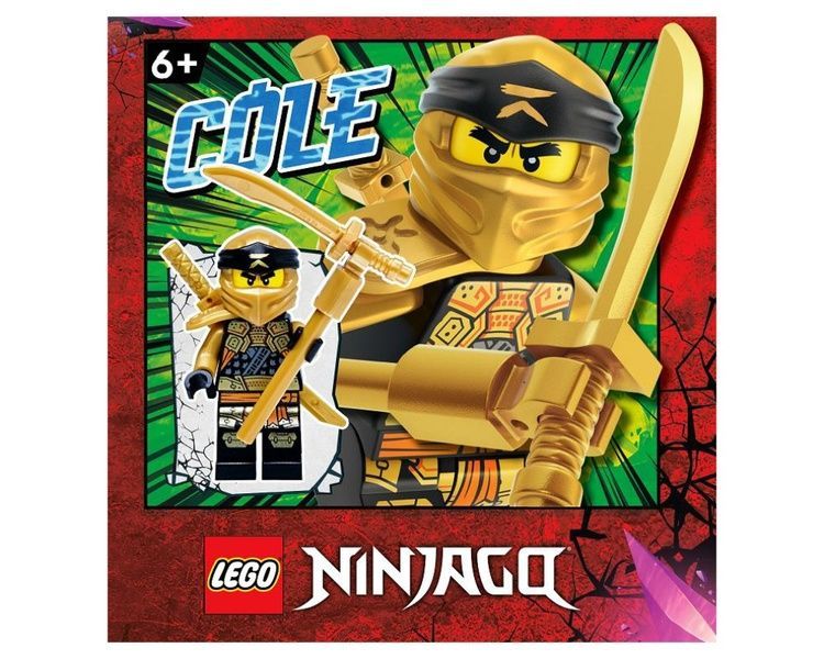 Lego Ninjago Golden Dragon Cole with Gold Weapons: эксклюзивная коллекционная мини фигурка Коул с золотым оруж 892290 фото