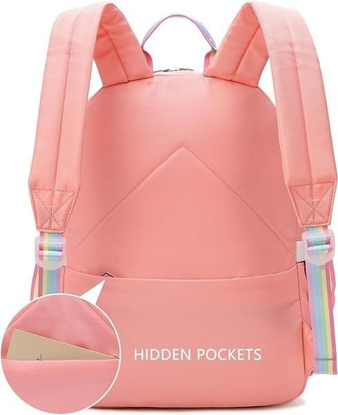 Рюкзак школьный LISINUO Kids Backpacks розовый девичий для путешествий и прогулок lisinuo фото