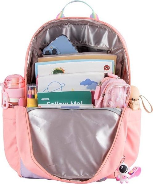 Рюкзак школьный LISINUO Kids Backpacks розовый девичий для путешествий и прогулок lisinuo фото