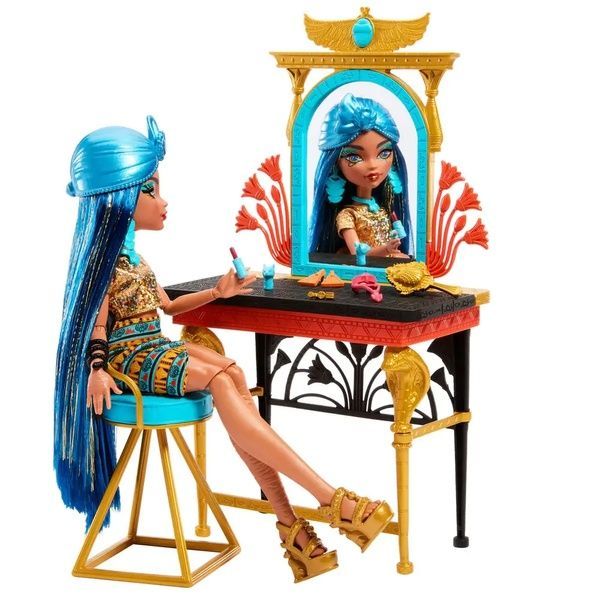 Игровой набор Monster High Cleo De Nile Кукла Клео де Нил со столиком HXH96 HXH96 фото