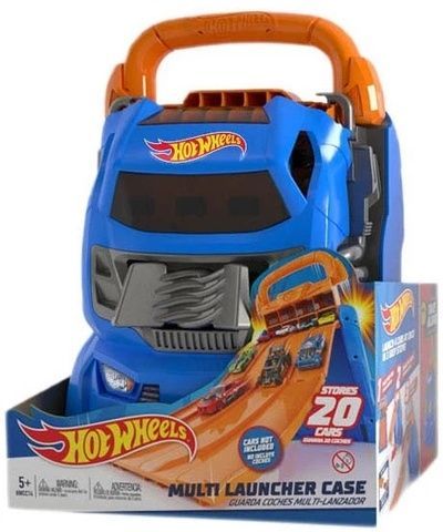 Hot Wheels Портативный трек-контейнер с 4 параллельными дорожками HWCC21 фото