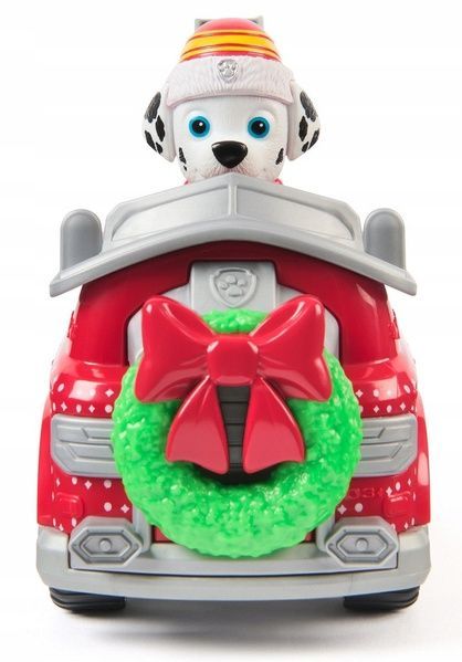 Paw Patrol Holiday Fire Truck Marshall Щенячий патруль спасательный пожарный автомобиль с водителем Маршал 20153732 фото