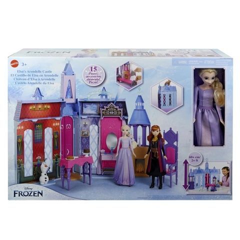Игровой набор Disney Frozen Elsa Arendelle Castle переносной замок с куклой Эльзой с Холодное сердце HLW61 фото